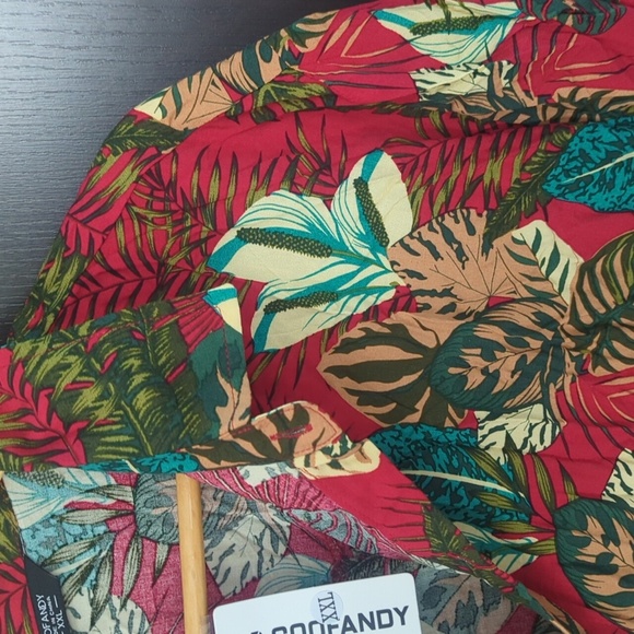 COOFANDY Men's Flower Hawaiian Casual Button Down Vacation Shirt - 2XL NWT - Picture 5 of 6